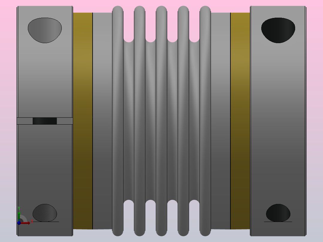 BW-T波纹管联轴器胀紧套型[BW82C-16-16]前视图