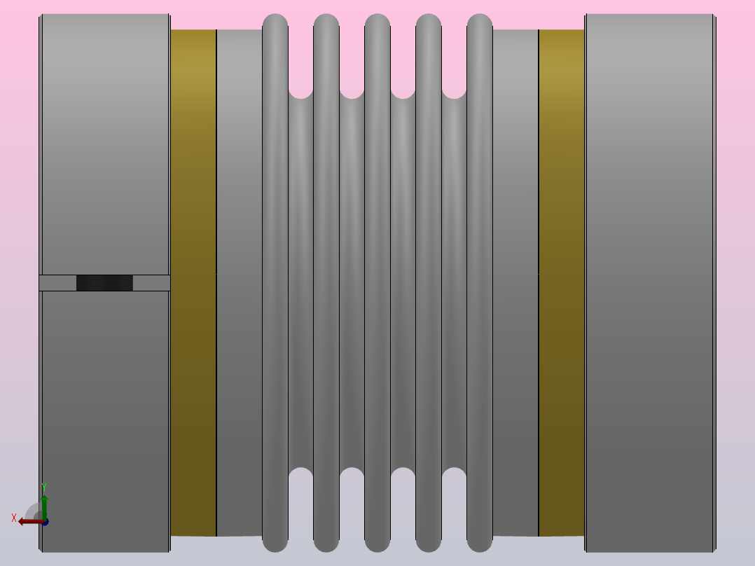 BW-T波纹管联轴器胀紧套型[BW82C-16-16]后视图