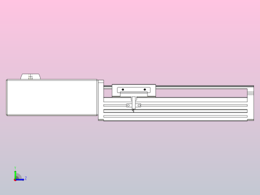 皮带直线轴半封闭可选导轨TPA-HNB-85D-90-L100-MR-C-P20-N3左视缩略图
