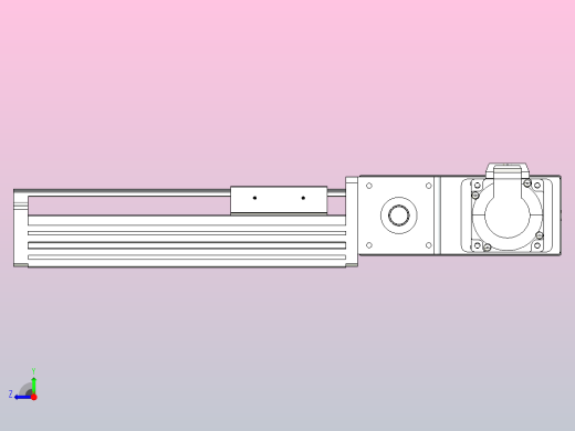 皮带直线轴半封闭可选导轨TPA-HNB-85D-90-L100-MR-C-P20-N3右视缩略图