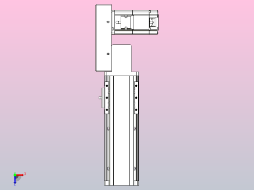 皮带直线轴半封闭可选导轨TPA-HNB-85D-90-L100-MR-C-P20-N3俯视缩略图