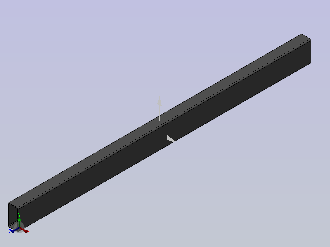 方通40×20×1．2x445(普通钢)正等轴测图