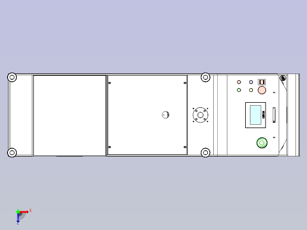 详细潜伏式AGV3D图纸三维模型俯视图