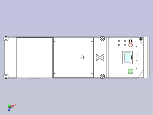 详细潜伏式AGV3D图纸三维模型俯视缩略图