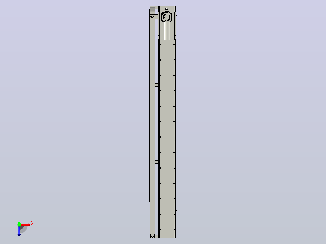 MFM22-BC-1000W-2500L齿轮齿条模组MFM22 最大负载150KG俯视图
