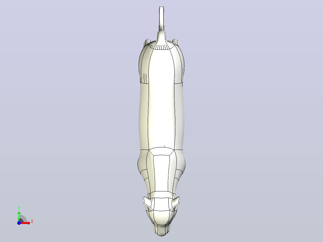 简单的老虎模型前视图