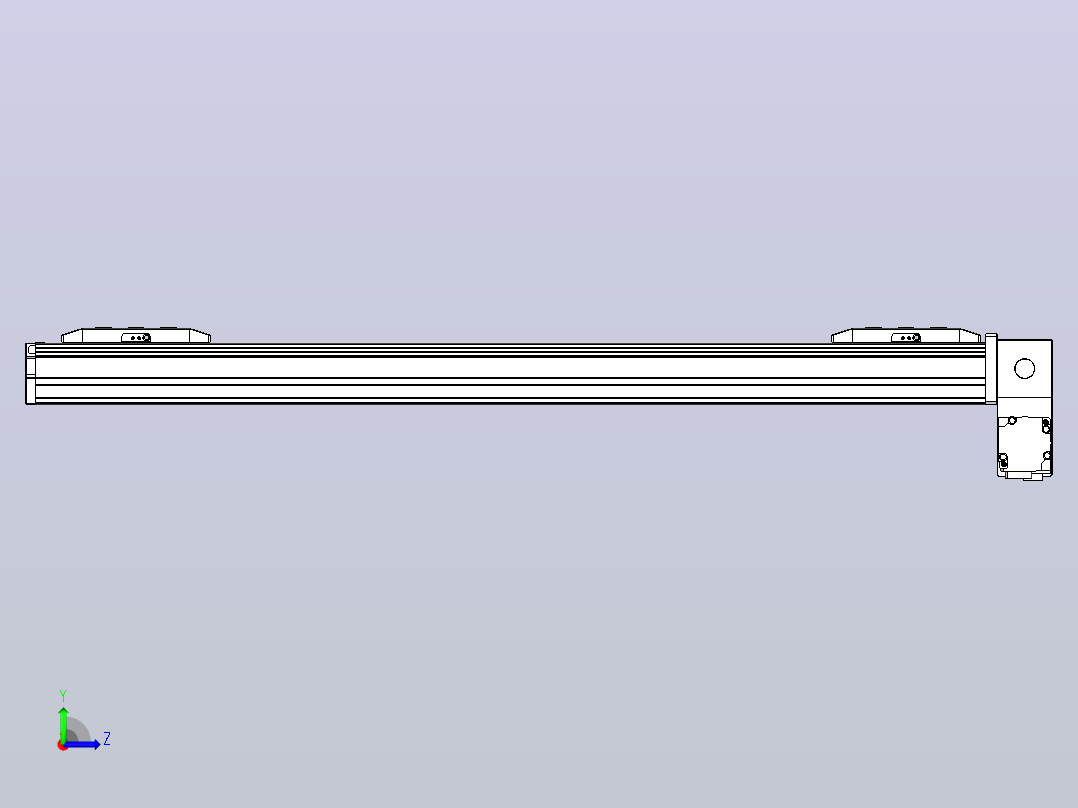 皮带直线轴双滑块型TPA-GCBS-50-P42-L225-RP-M10-N3左视图
