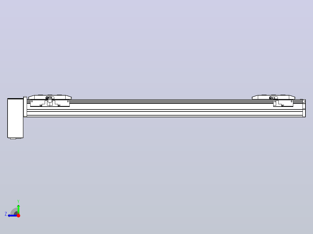 皮带直线轴双滑块型TPA-GCBS-50-P42-L225-RP-M10-N3右视图