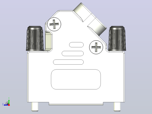 安费诺FCI-8655 HRA D-SUB后壳右视缩略图
