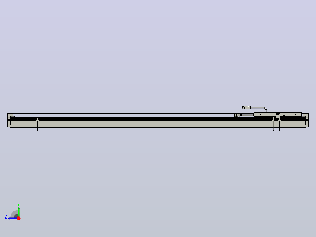 直驱直线电机轴TPA-LNP2-140-20C4-1-L1200-3-C-05-N3右视图