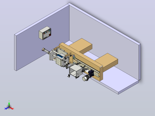 实验室压滤机 3d 模型