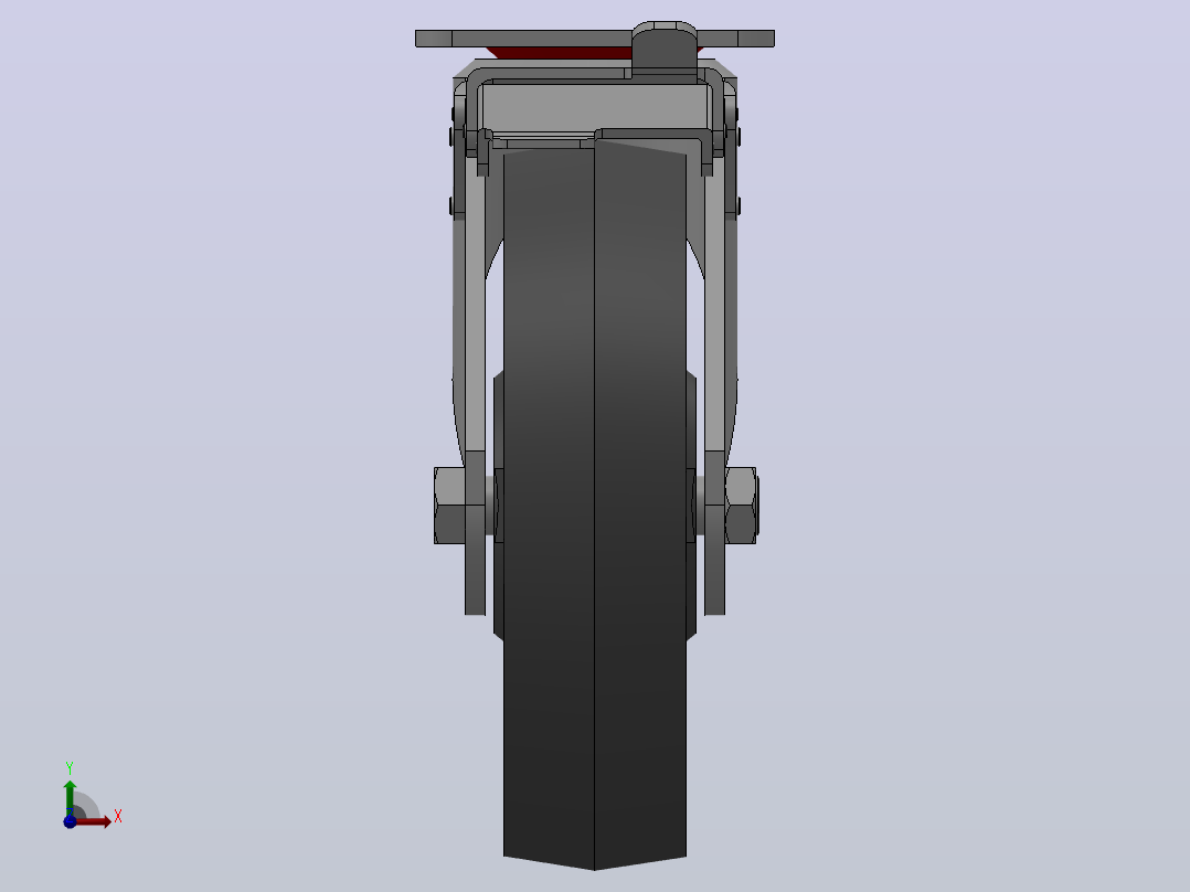 Z13-01B-150-112B重型轮[Z13-01B-200-112B]脚轮前视图