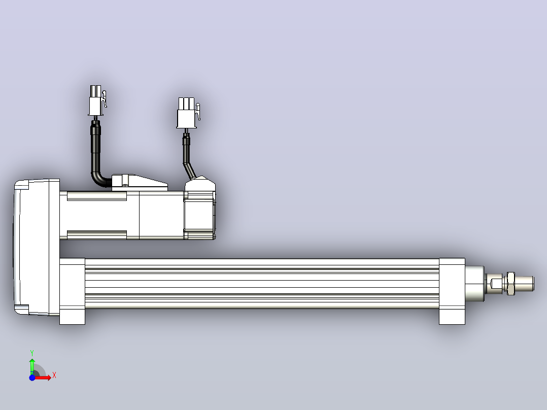 轻载电动缸TPA-ESR25-1002C-L200-MR-LB-W-P10-C3前视图
