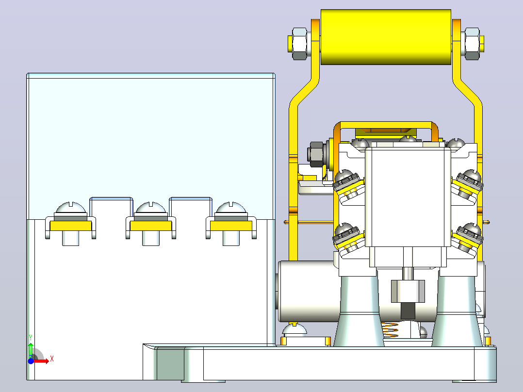 CJT1-60交流接触器三维模型202202前视图