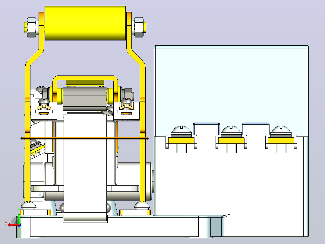 CJT1-60交流接触器三维模型202202后视图