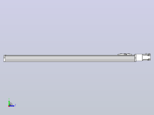 滚珠丝杠直线轴内置导轨TPA-GCR-80-1610C-L1050-M-M40-N3左视缩略图