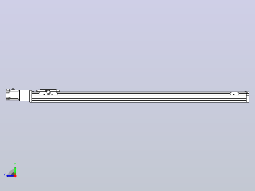 滚珠丝杠直线轴内置导轨TPA-GCR-80-1610C-L1050-M-M40-N3右视缩略图
