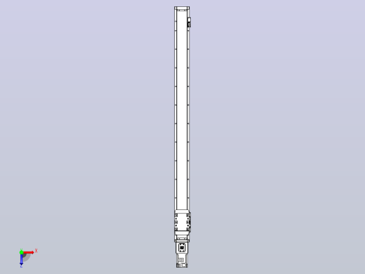 滚珠丝杠直线轴内置导轨TPA-GCR-80-1610C-L1050-M-M40-N3俯视缩略图