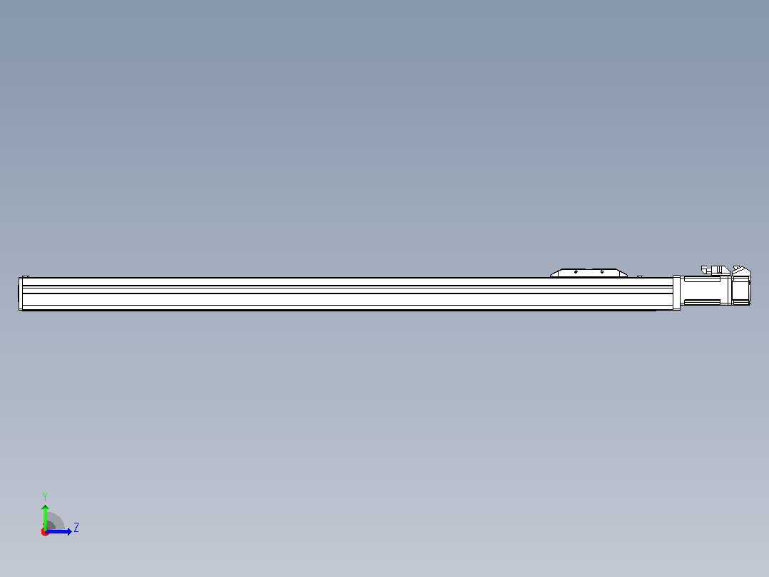 滚珠丝杠直线轴带导轨全封闭TPA-HCR-50S-1210C-L660-M-C-P10-N3左视图