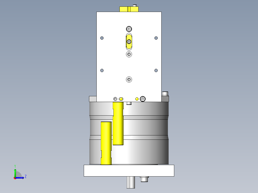 旋转装载机左视图
