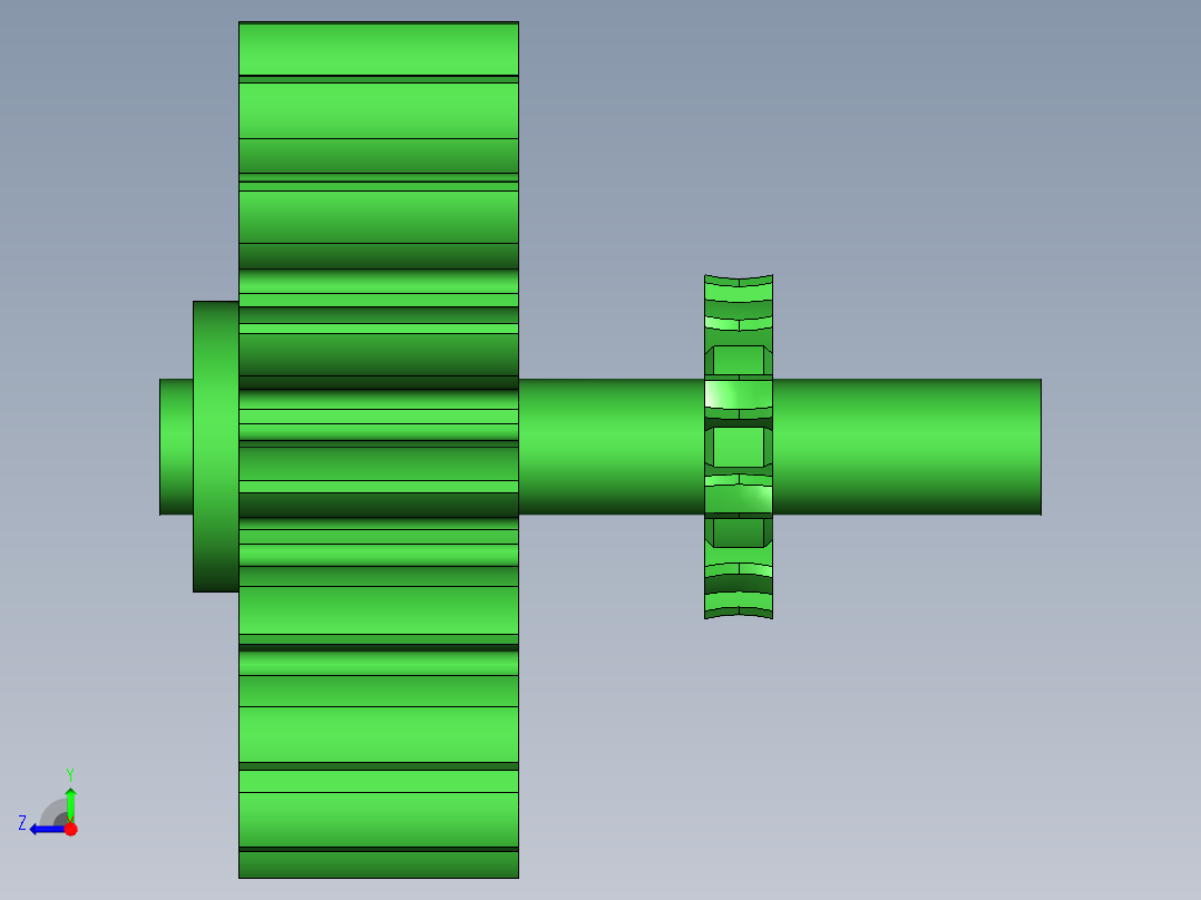 牛头刨床三维模型及机构原理运动仿真ug右视图
