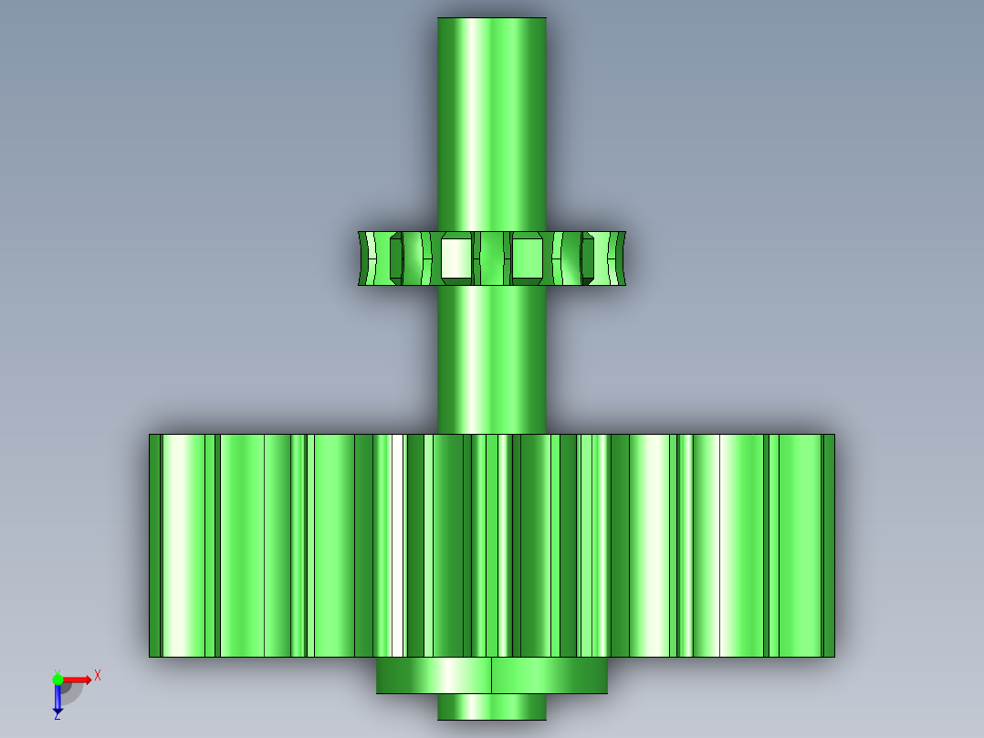 牛头刨床三维模型及机构原理运动仿真ug俯视图