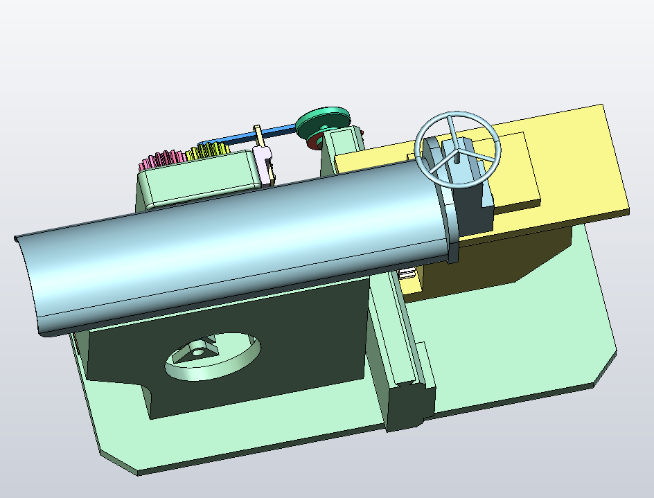 牛头刨床三维模型及机构原理运动仿真ug