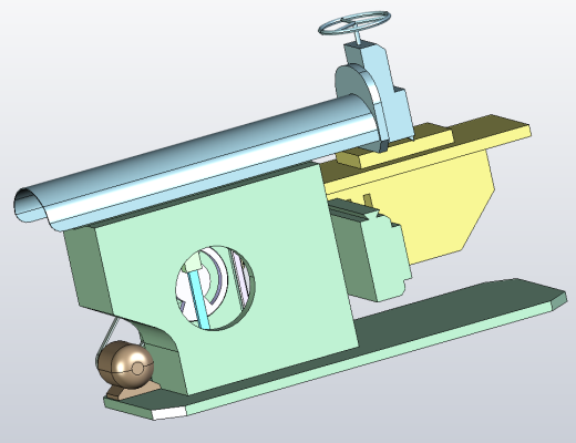 牛头刨床三维模型及机构原理运动仿真ug缩略图