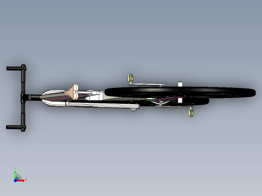 粉色自行车模型前视缩略图