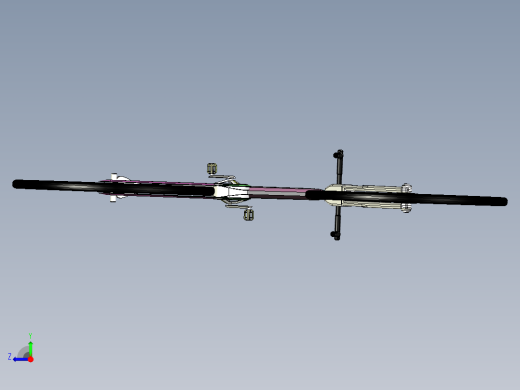 粉色自行车模型右视缩略图