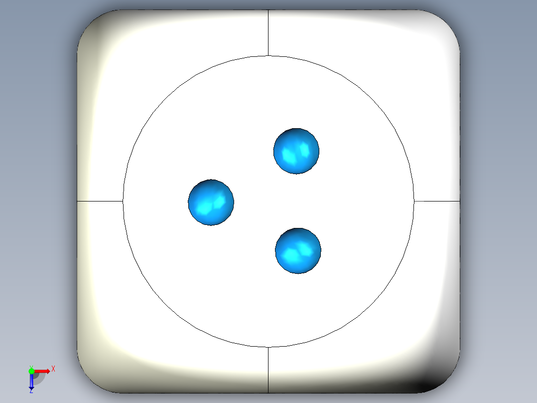 筛子模型绘制俯视图