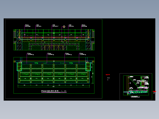 钢结构(玻璃)驳接爪雨棚节点构造详图CAD