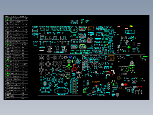 常用家具CAD图库