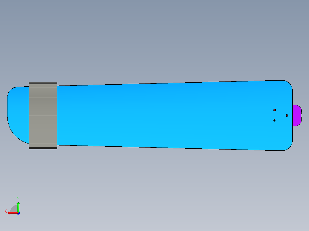 CATIA 台式钻床设计后视图