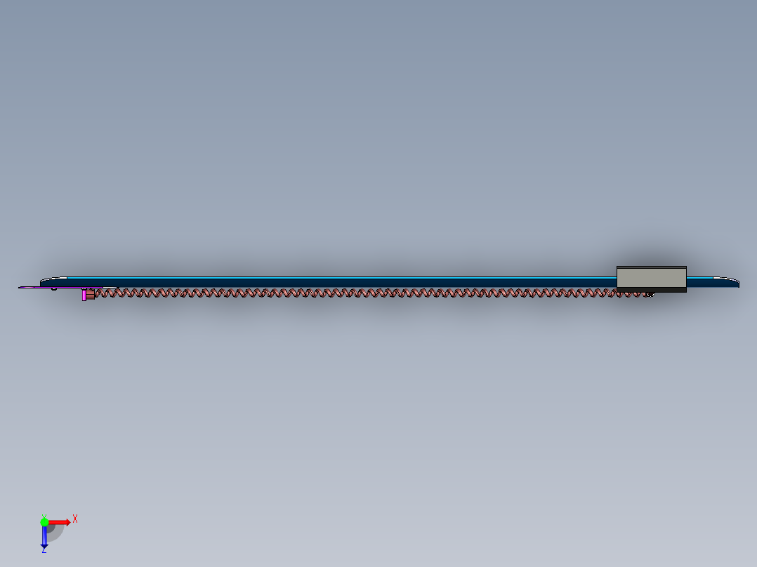 CATIA 台式钻床设计俯视图