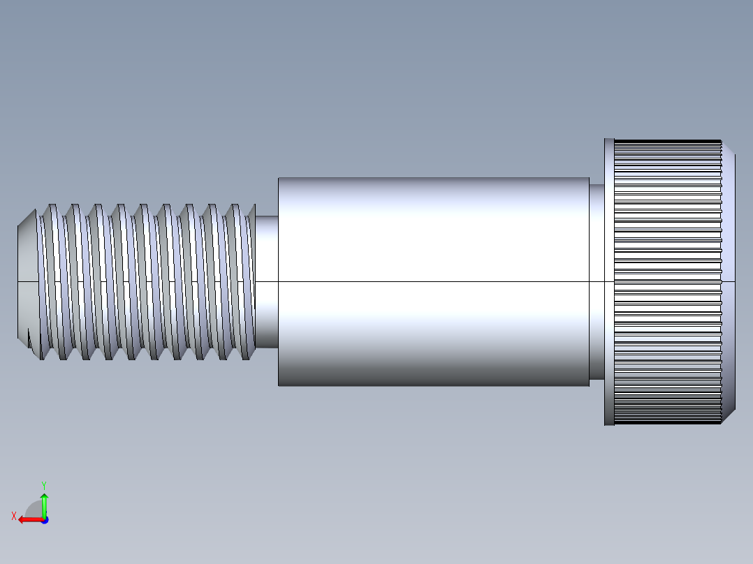 公制SH螺栓选择（DME）-SB DME PM12 x25.STEP后视图