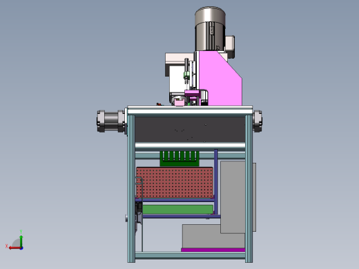 全自动组装机械设备3D模型后视缩略图