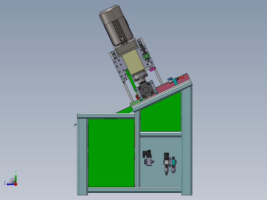 全自动组装机械设备3D模型右视缩略图