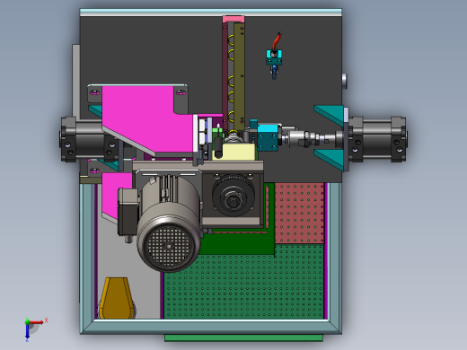 全自动组装机械设备3D模型俯视缩略图