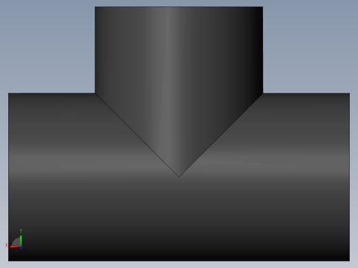 PVC管件-1.5in Tee左视缩略图