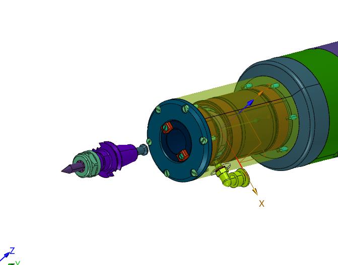 高精密气动内撑内涨夹头