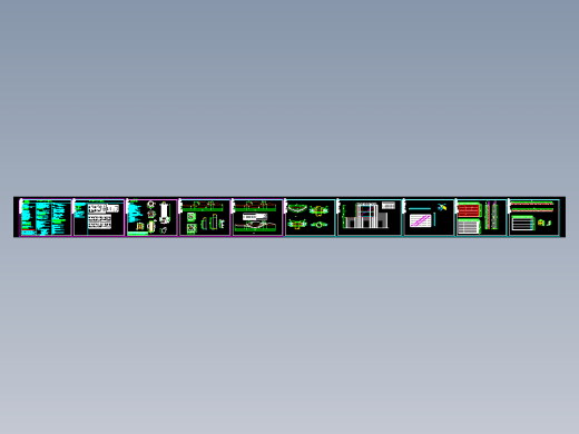 曲面彩屏广告牌钢结构施工图纸（显示屏尺寸22400X12800）