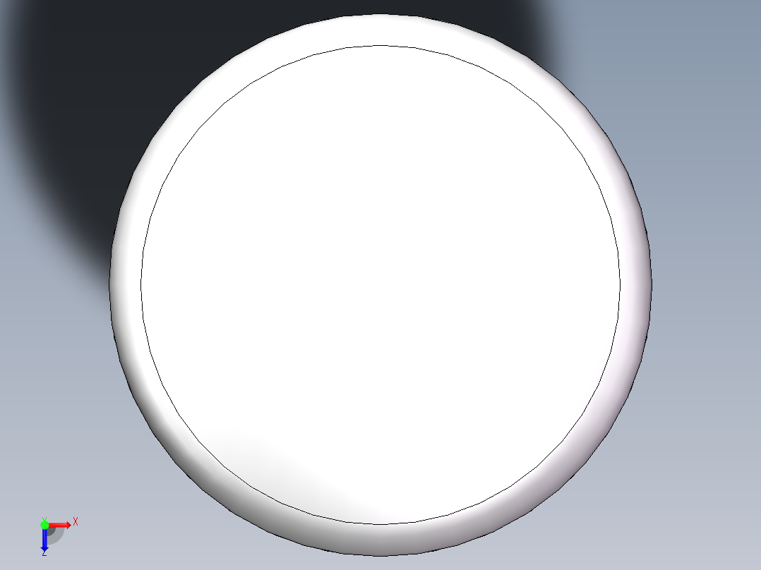 THA碟形封头DN900俯视图