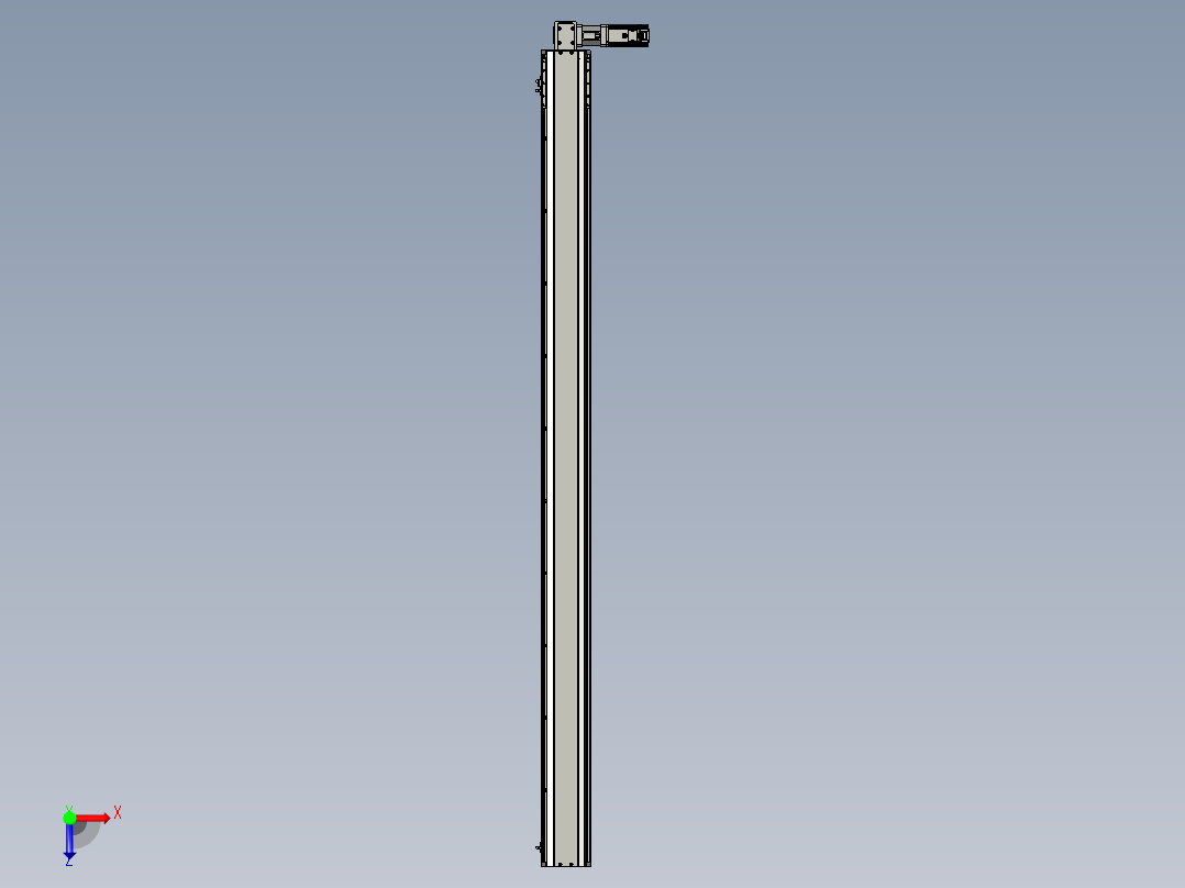 东锦同步带传动-直线滑台模组DH135B-L125-S2000-BL-P400W-C3俯视图