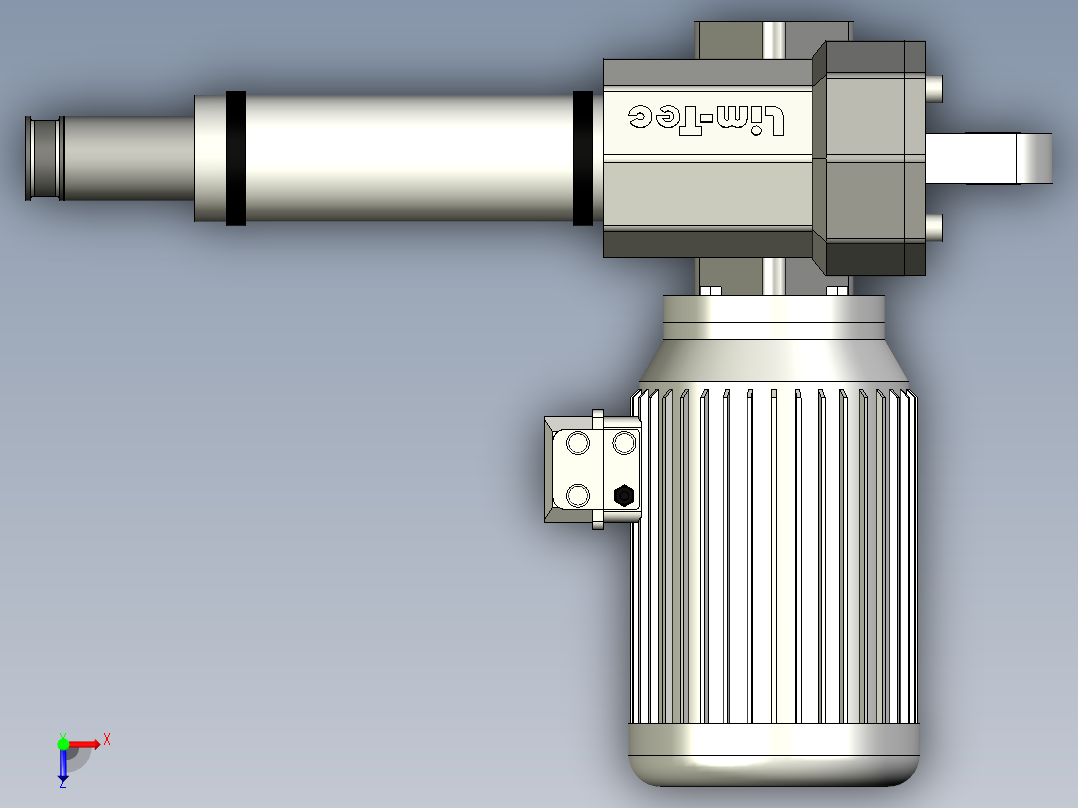 LBP - 滚珠丝杠电动推杆俯视图