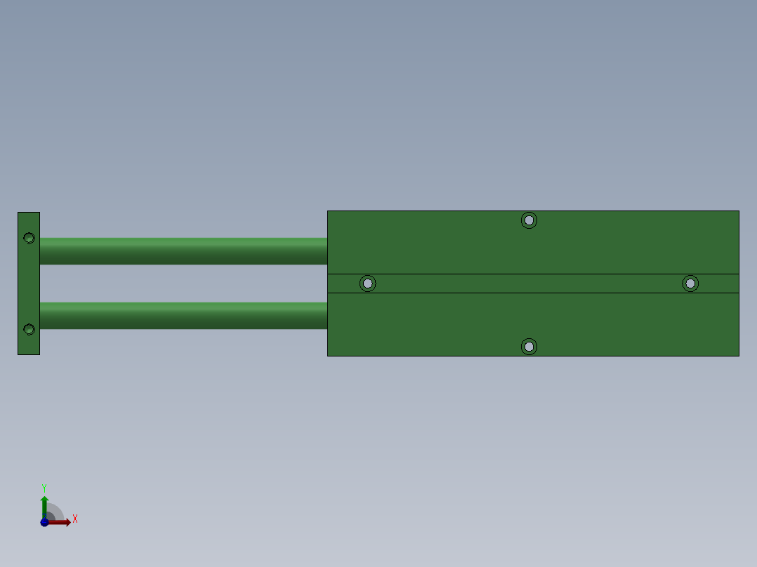 双轴气缸 TN16×100-S