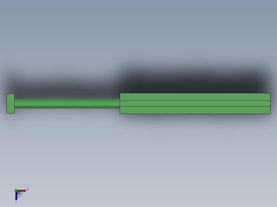 双轴气缸 TN16×100-S俯视图