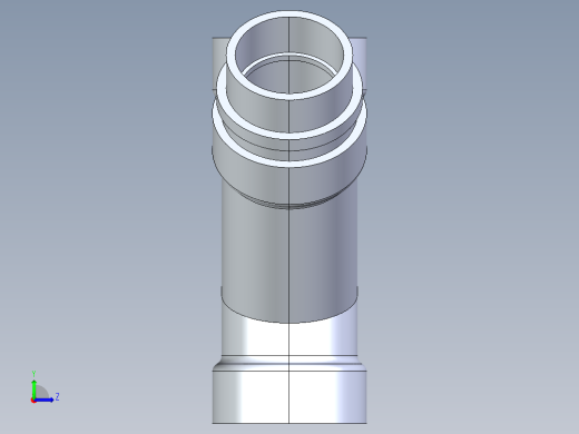 船舶管路系统S6_SeaDrainPLUS_45ReducerWye-SxSxS_37E263030_2x2x1-1-2in Sea Drain Plus - 45 Reducing Wye - SxSxS左视缩略图
