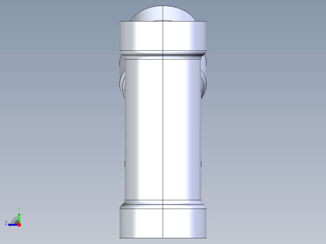 船舶管路系统S6_SeaDrainPLUS_45ReducerWye-SxSxS_37E263030_2x2x1-1-2in Sea Drain Plus - 45 Reducing Wye - SxSxS右视图