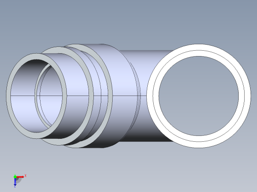 船舶管路系统S6_SeaDrainPLUS_45ReducerWye-SxSxS_37E263030_2x2x1-1-2in Sea Drain Plus - 45 Reducing Wye - SxSxS俯视缩略图